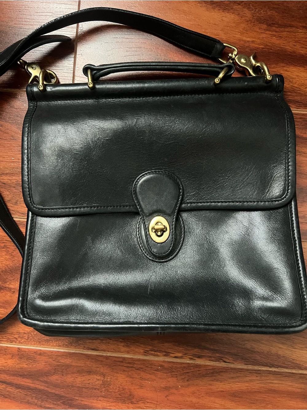 Coach J13-9927 Willis Satchel Crossbody Shoulder Purse Black - Picture 2 of 9